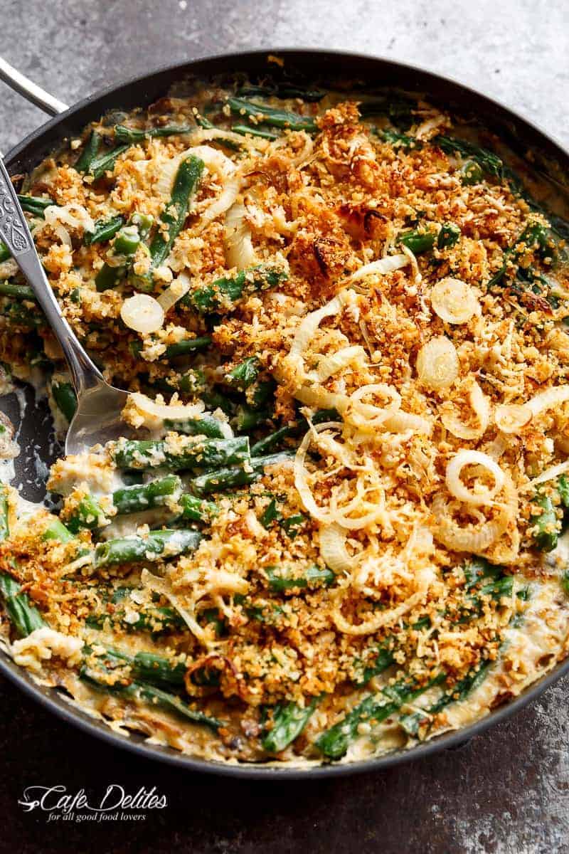 Easy Homemade Stove Top Green Bean Parmesan Casserole